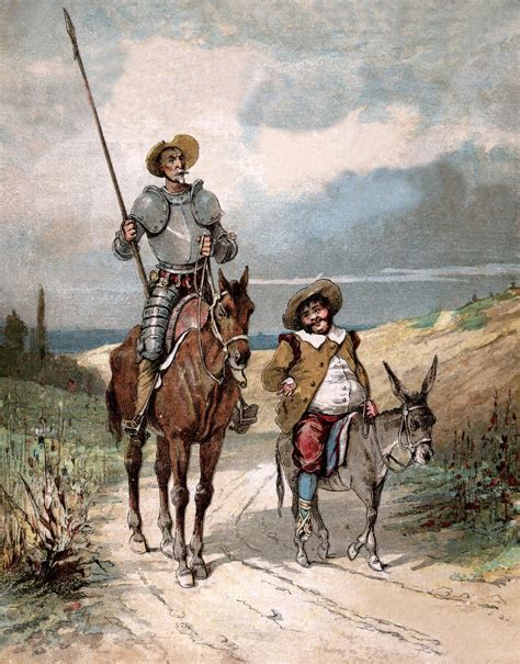 Don Quijote con su pana Sancho